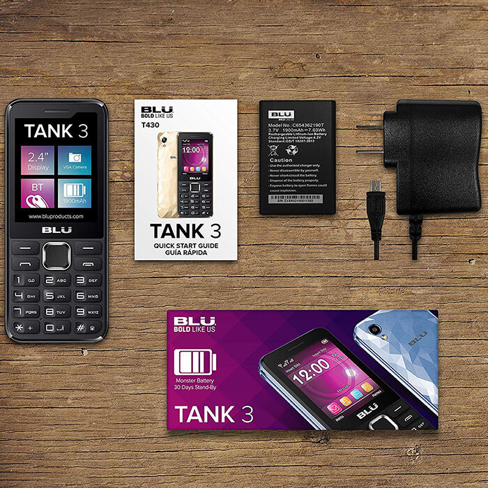 گوشی موبایل دکمه ای بلو مدل Tank 3 دو سیم کارت با ظرفیت 32 مگابایت