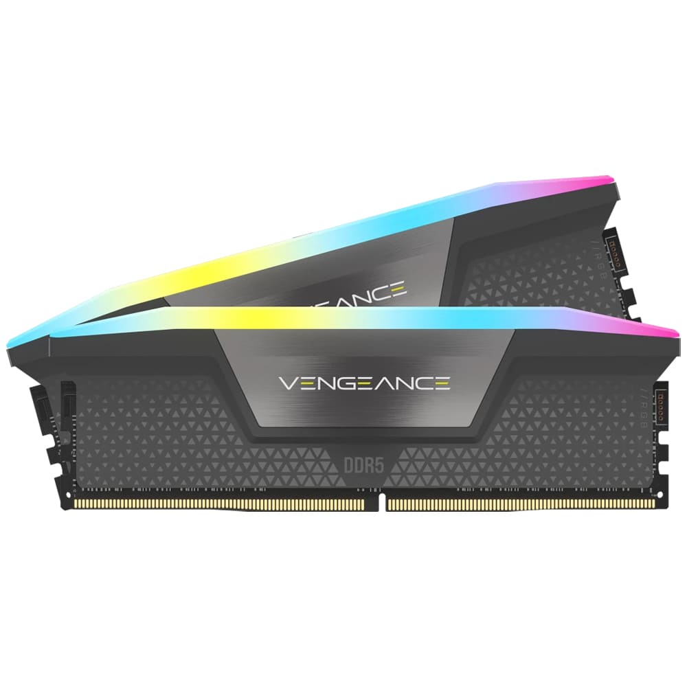 رم کامپیوتر دو کاناله 5200 DDR5 کورسیر VENGEANCE RGB ظرفیت 32 گیگابایت