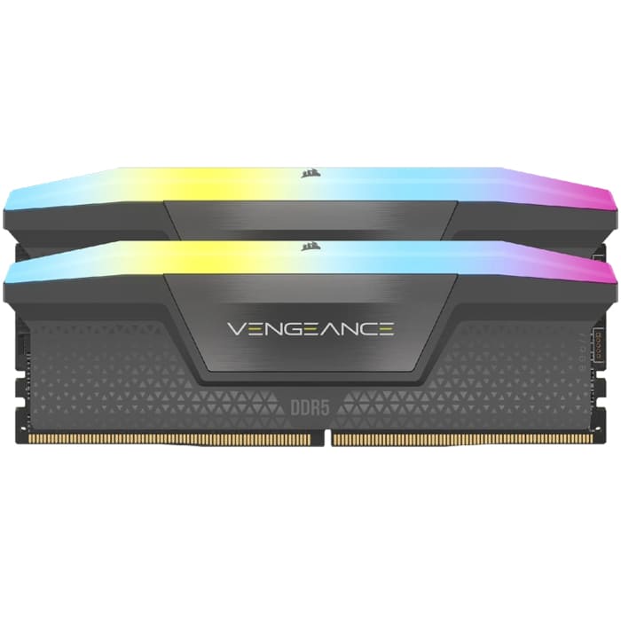 رم کامپیوتر دو کاناله 5200 DDR5 کورسیر VENGEANCE RGB ظرفیت 32 گیگابایت