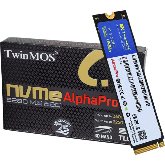 حافظه اس اس دی تواین موس M.2 NVMe AlphaPro ظرفیت 128 گیگابایت