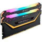 رم کامپیوتر دو کاناله DDR4 3200 کورسیر VENGEANCE RGB PRO ظرفیت 32 گیگابایت پشتیبانی از اینتل و ای ام دی